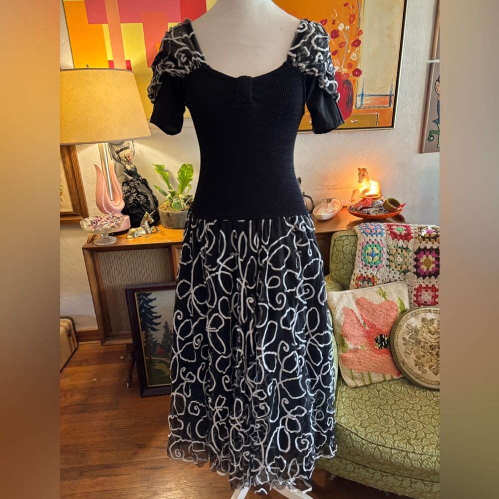 Vtg 80’s Laura Jane puffy dress size